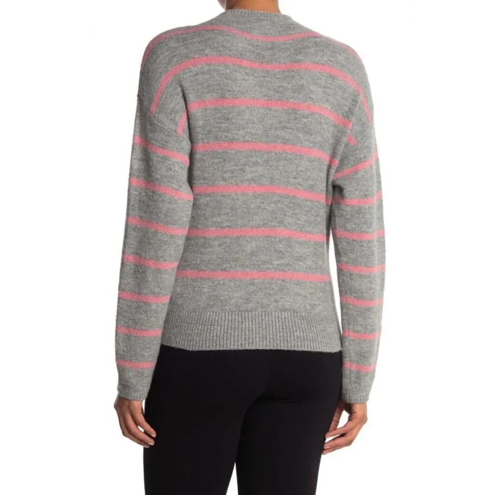 WAYF Mock Neck Tie Waist Sweater NEW WITH TAGS